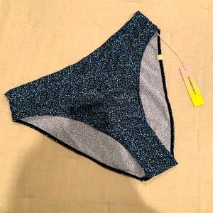 V front mid rise bikini bottom